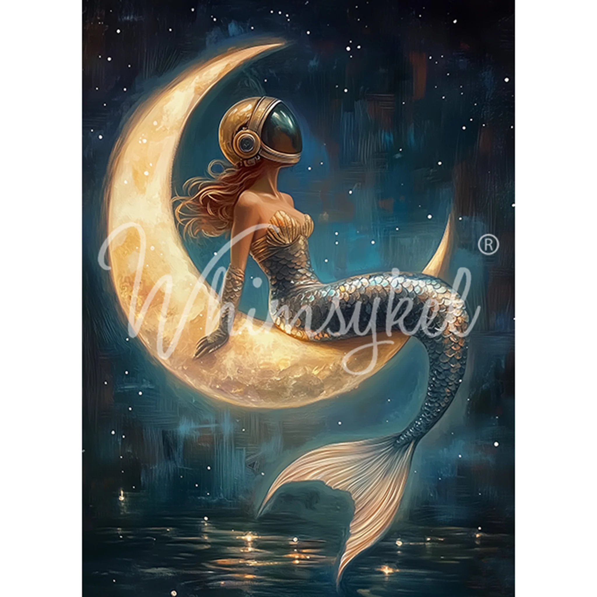 Whimsykel - Mermaid Dreams Decoupage Paper (21x29 Size) - Image 3