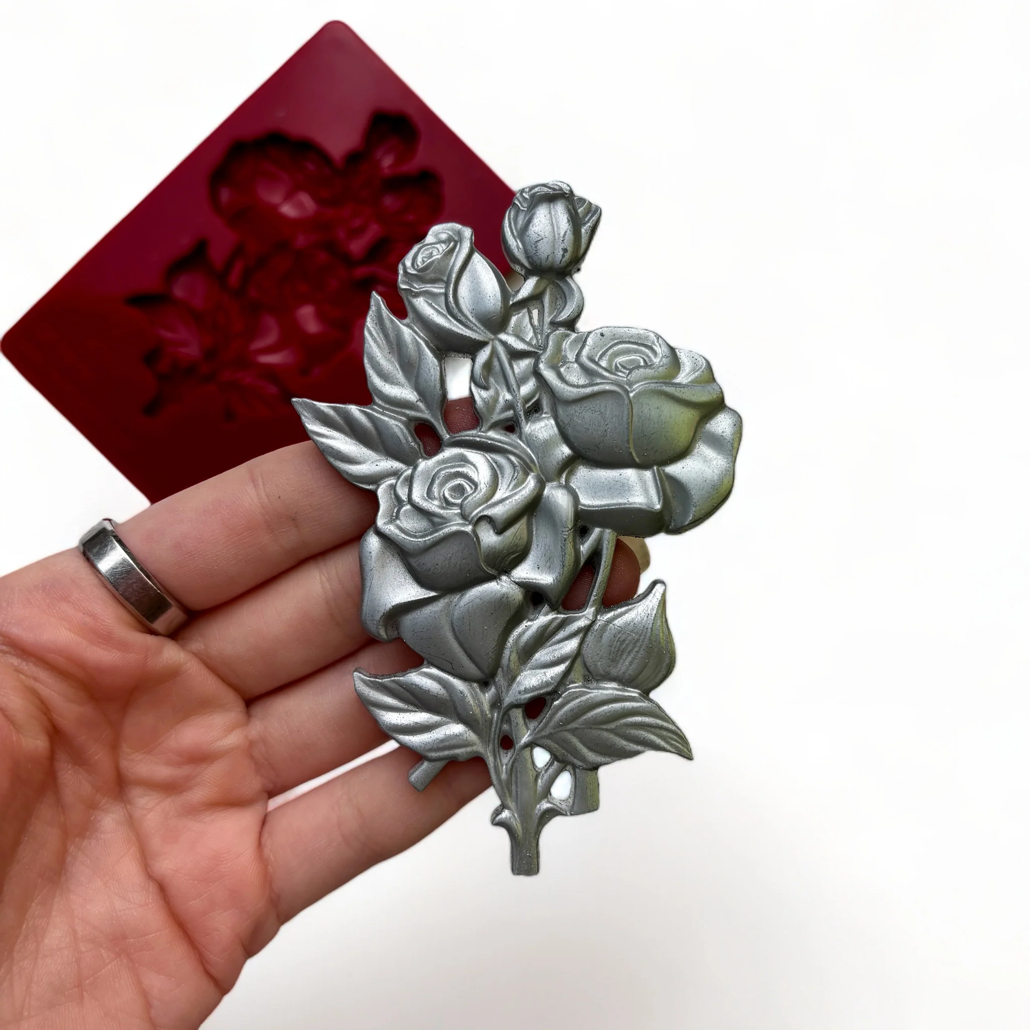 Dadarkar Art - Glossy Rose Silicone Mold - Image 4