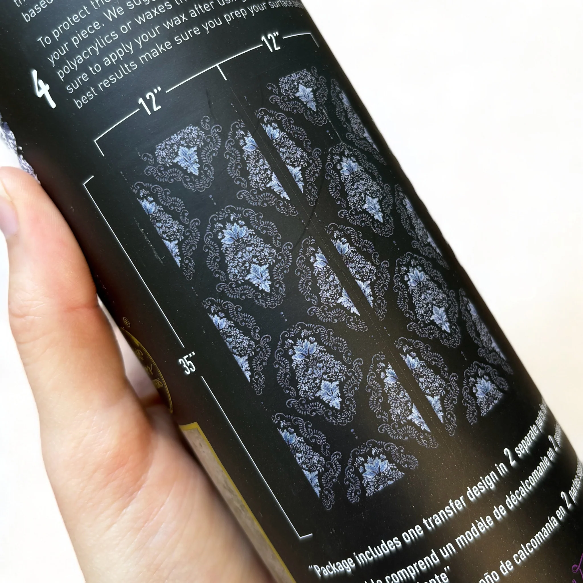 ReDesign with Prima - Dana Damask by KACHA Furniture Transfer (24x35 Size) - Image 7