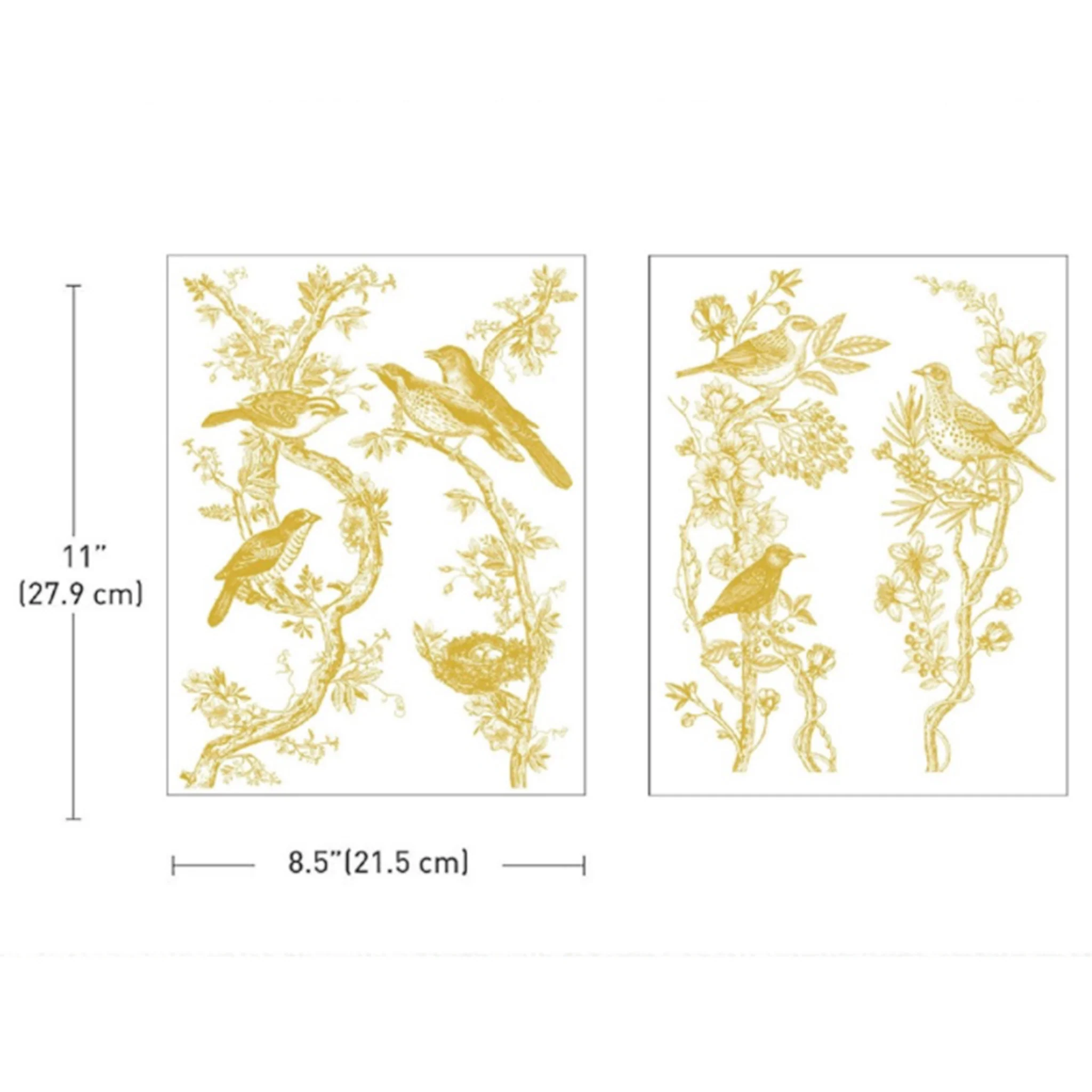 ReDesign with Prima - Golden Serenade by KACHA Gold Foil Furniture Transfers (2 Sheets, 8.5x11 Each) - Image 3