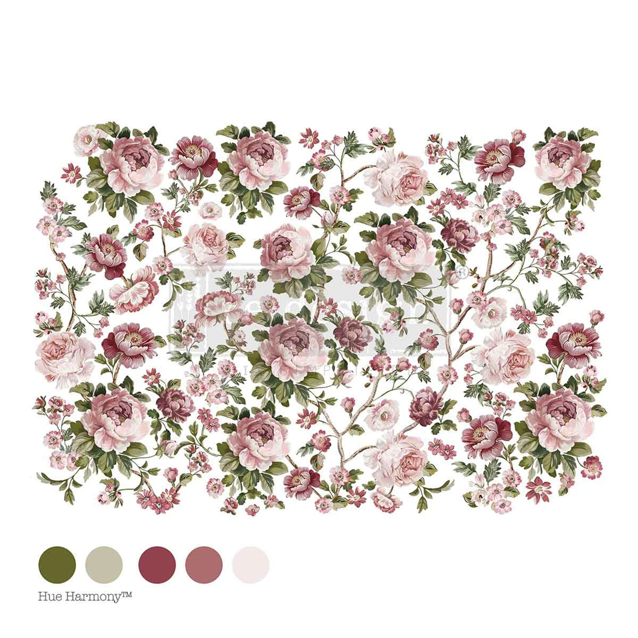 ReDesign with Prima - Blushing Blooms Symphony by KACHA Furniture Transfer (35x24) - Image 8