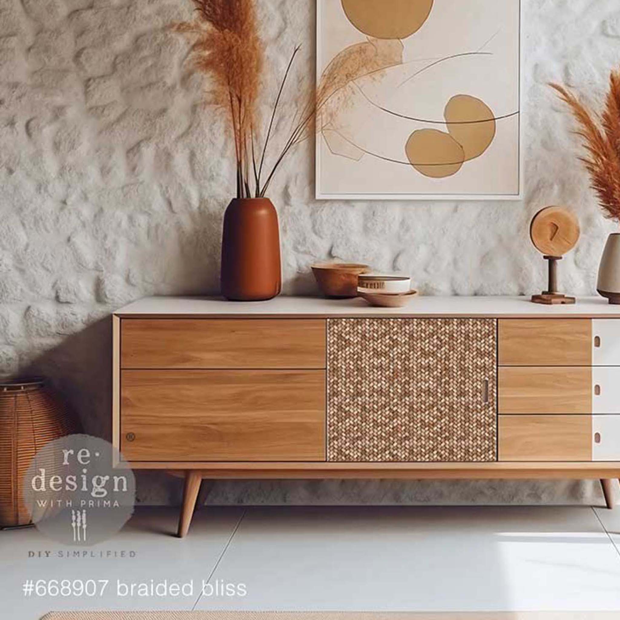 ReDesign with Prima - Braided Bliss Decoupage Paper (A1 Size) - Image 4