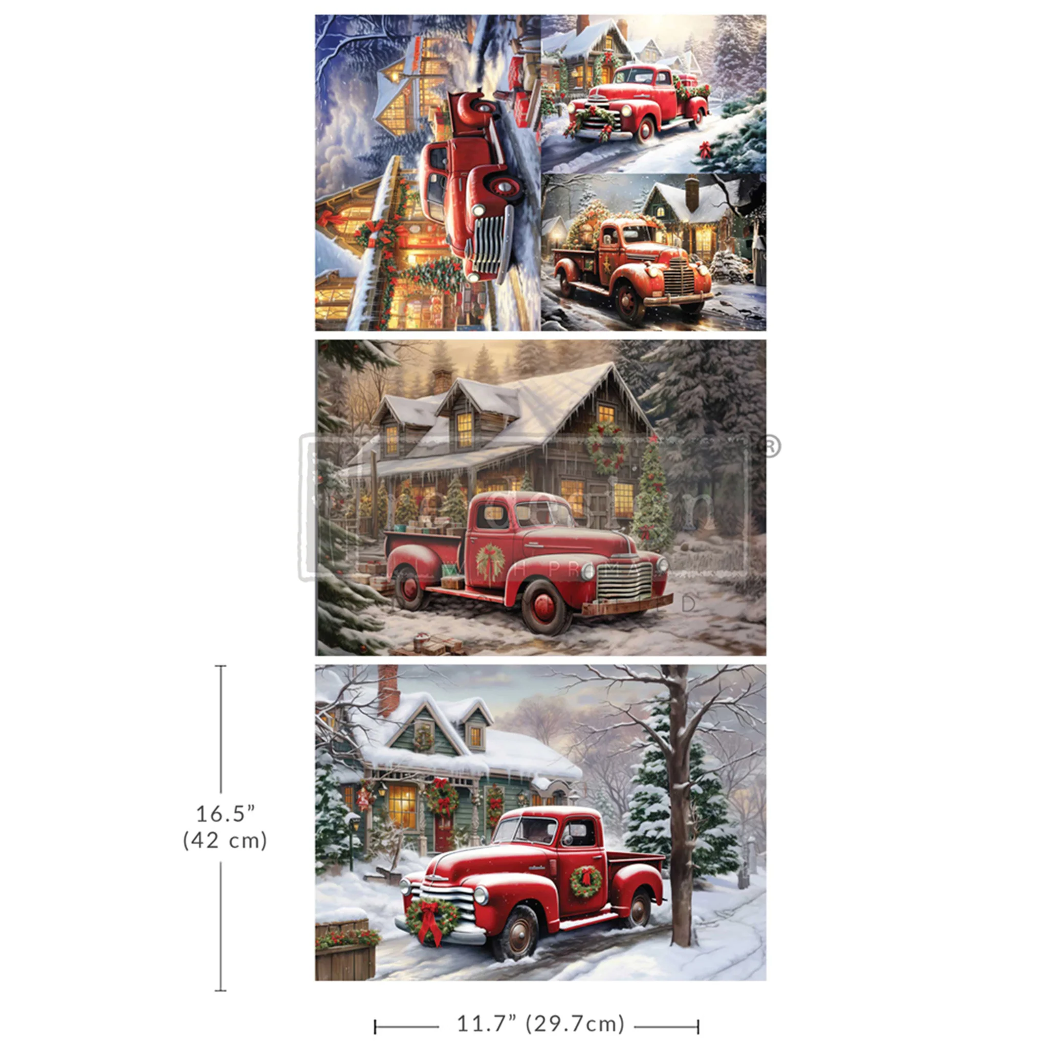 ReDesign with Prima - Christmas Cargo Decoupage Papers (3 Sheets, A3 Each) - Image 7
