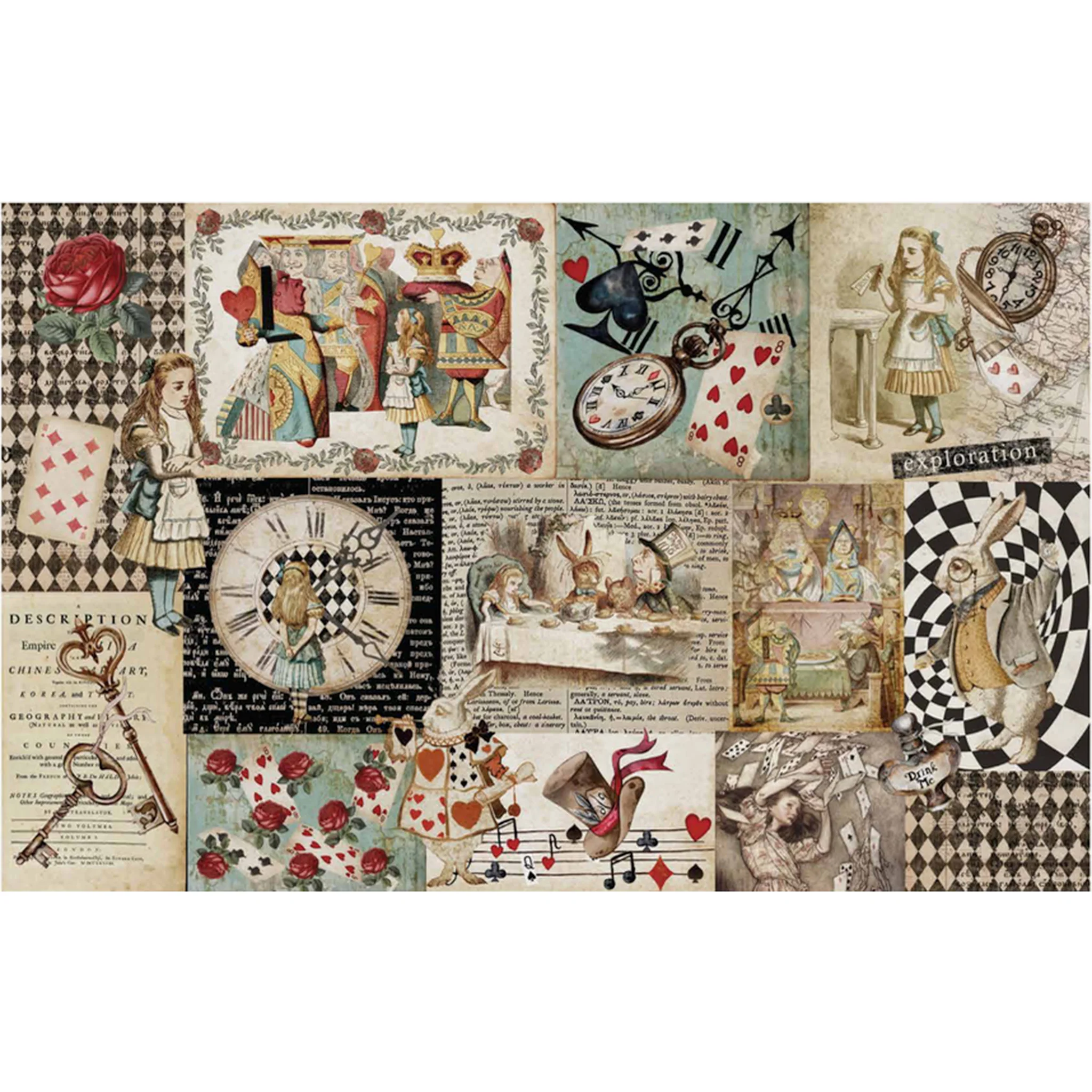 ReDesign with Prima - Curious Journey Decoupage Paper (19.5x30 Size) - Image 5