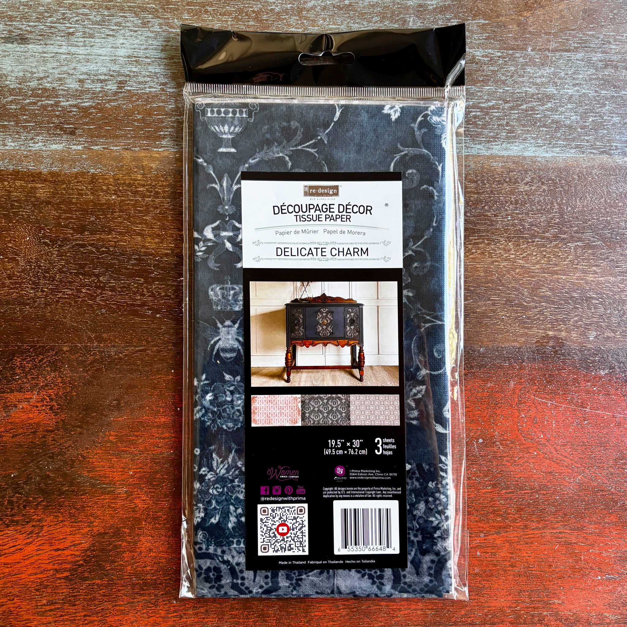 ReDesign with Prima - Delicate Charm Decoupage Papers (3 Sheets, 19.5x30 Each) - Image 7