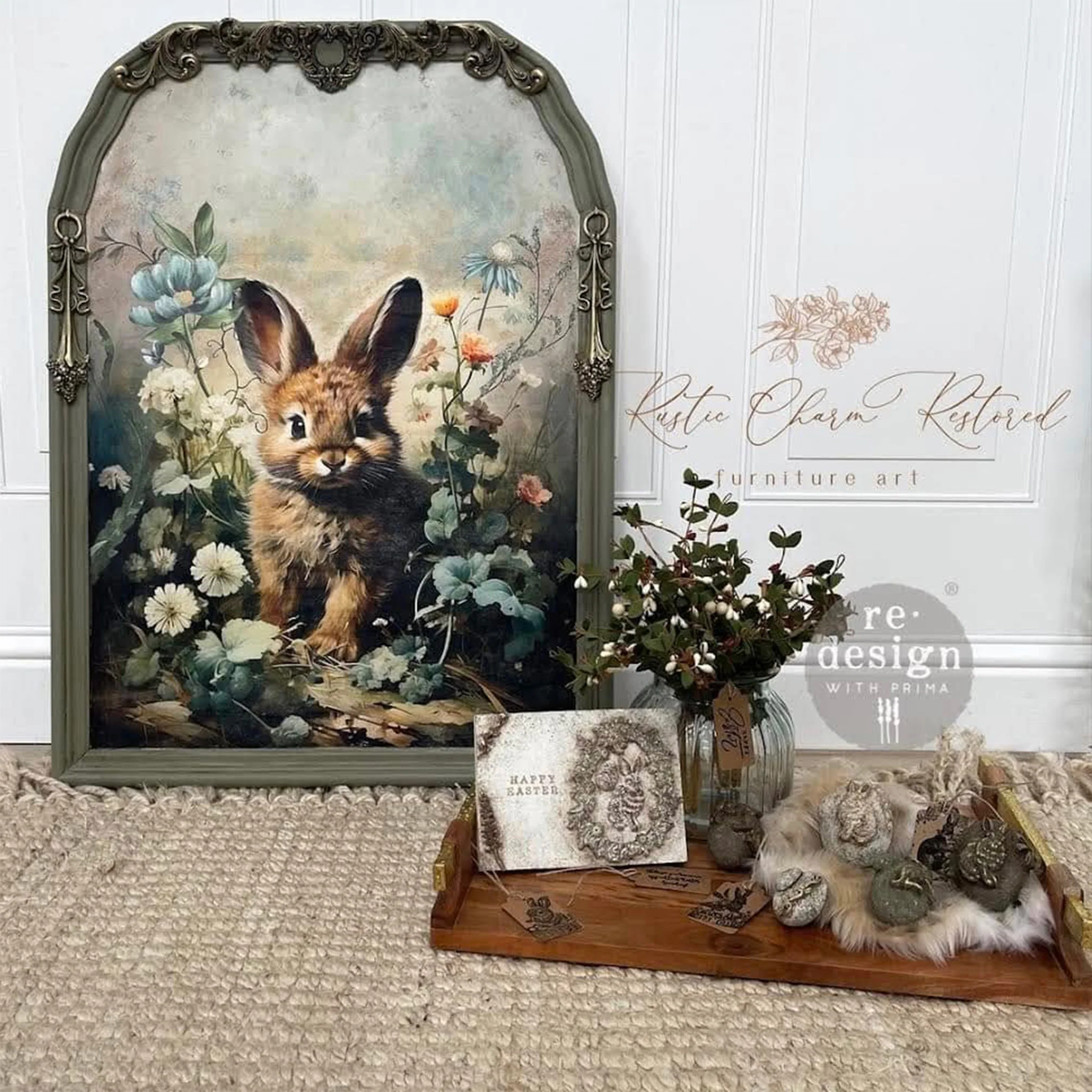 ReDesign with Prima - Dreamy Bunnies Decoupage Papers (3 Sheets, 19.5x30 Each) - Image 4
