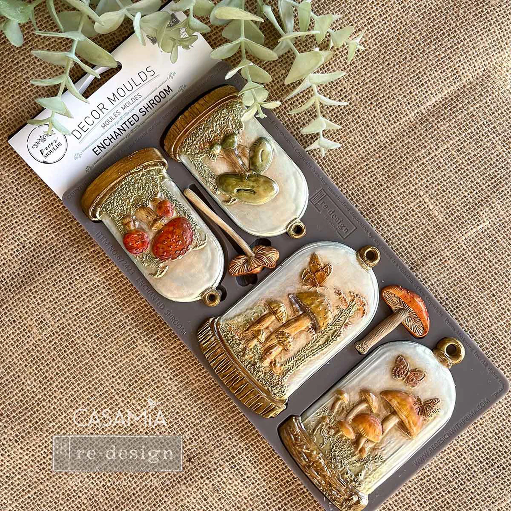 ReDesign with Prima - Enchanted Shroom Silicone Mold (5x10 Size) - Image 4