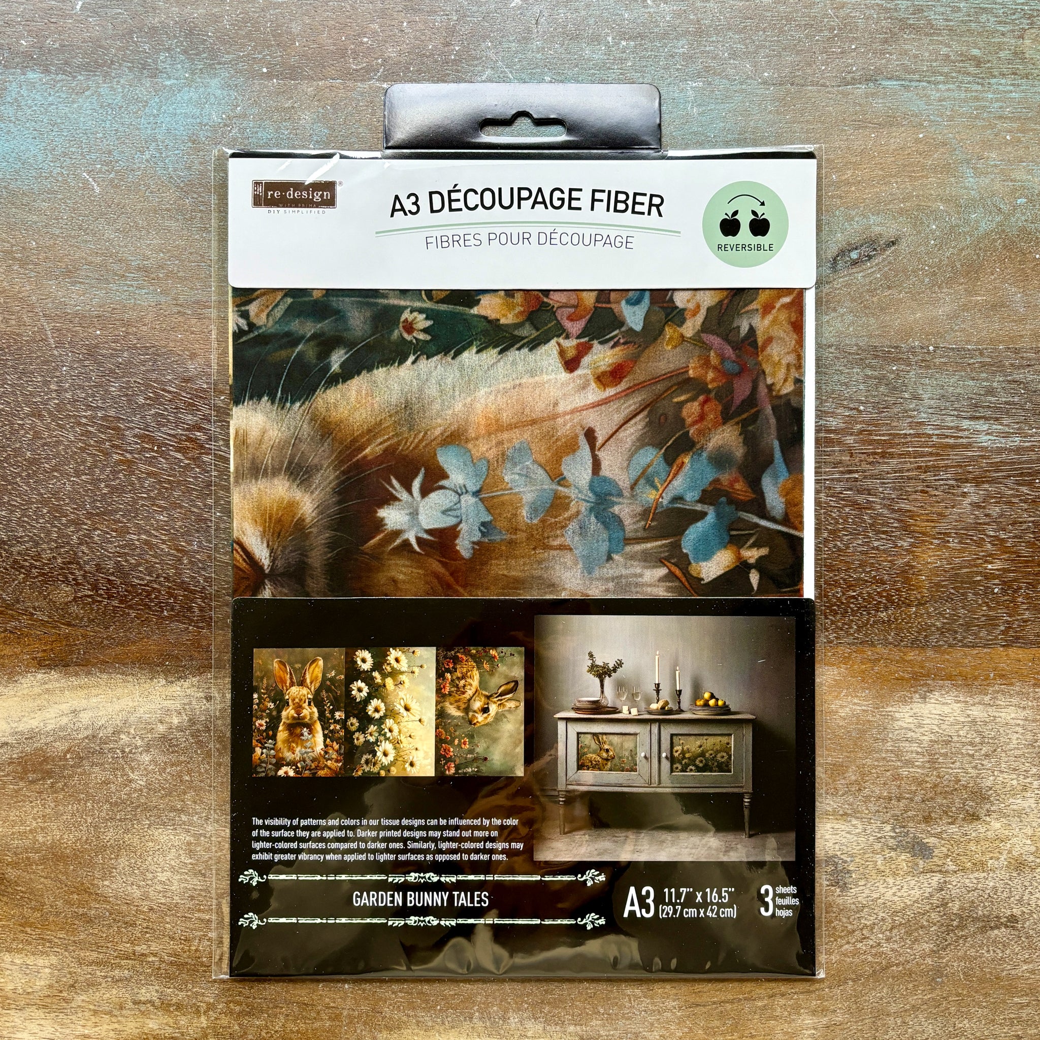 ReDesign with Prima - Garden Bunny Tales Decoupage Papers (3 Sheets; A3) - Image 6