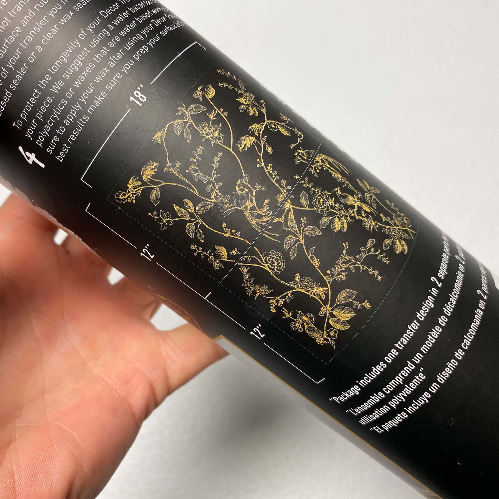 ReDesign with Prima - A Bird Song by KACHA Gold Foil Furniture Transfer (18x24 Size) - Image 6