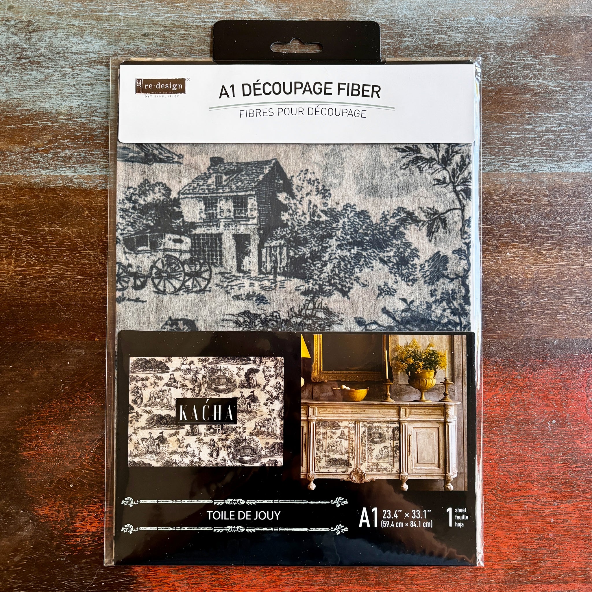 ReDesign with Prima - Kacha Toile de Jouy Decoupage Paper (A1 Size) - Image 4