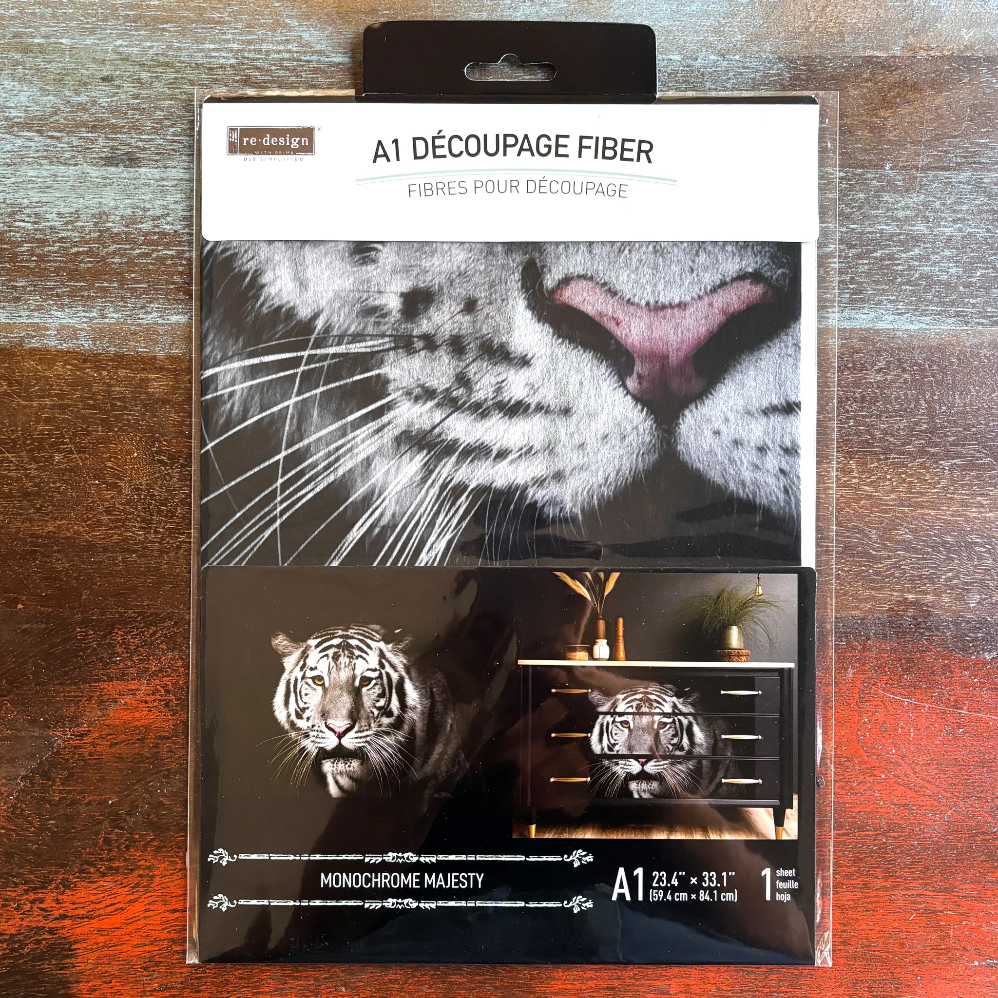 ReDesign with Prima - Monochrome Majesty Decoupage Paper (A1 Size) - Image 4