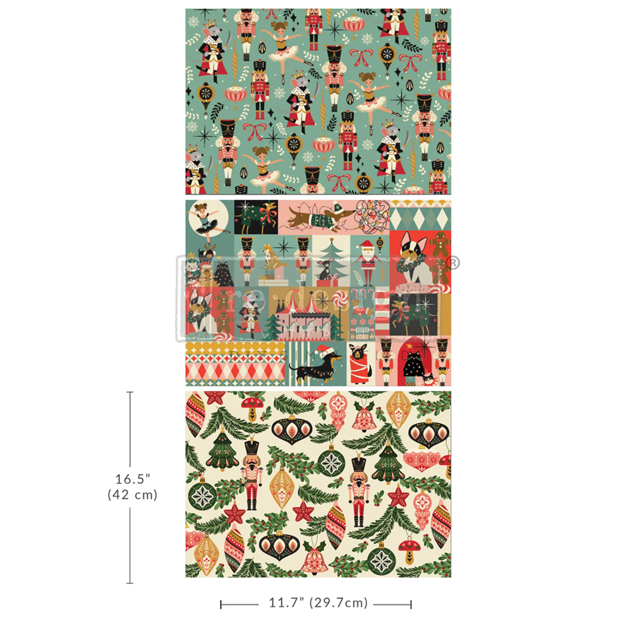 ReDesign with Prima - Nutcracker Happiness Decoupage Papers (3 Sheets, A3 Each) - Image 6