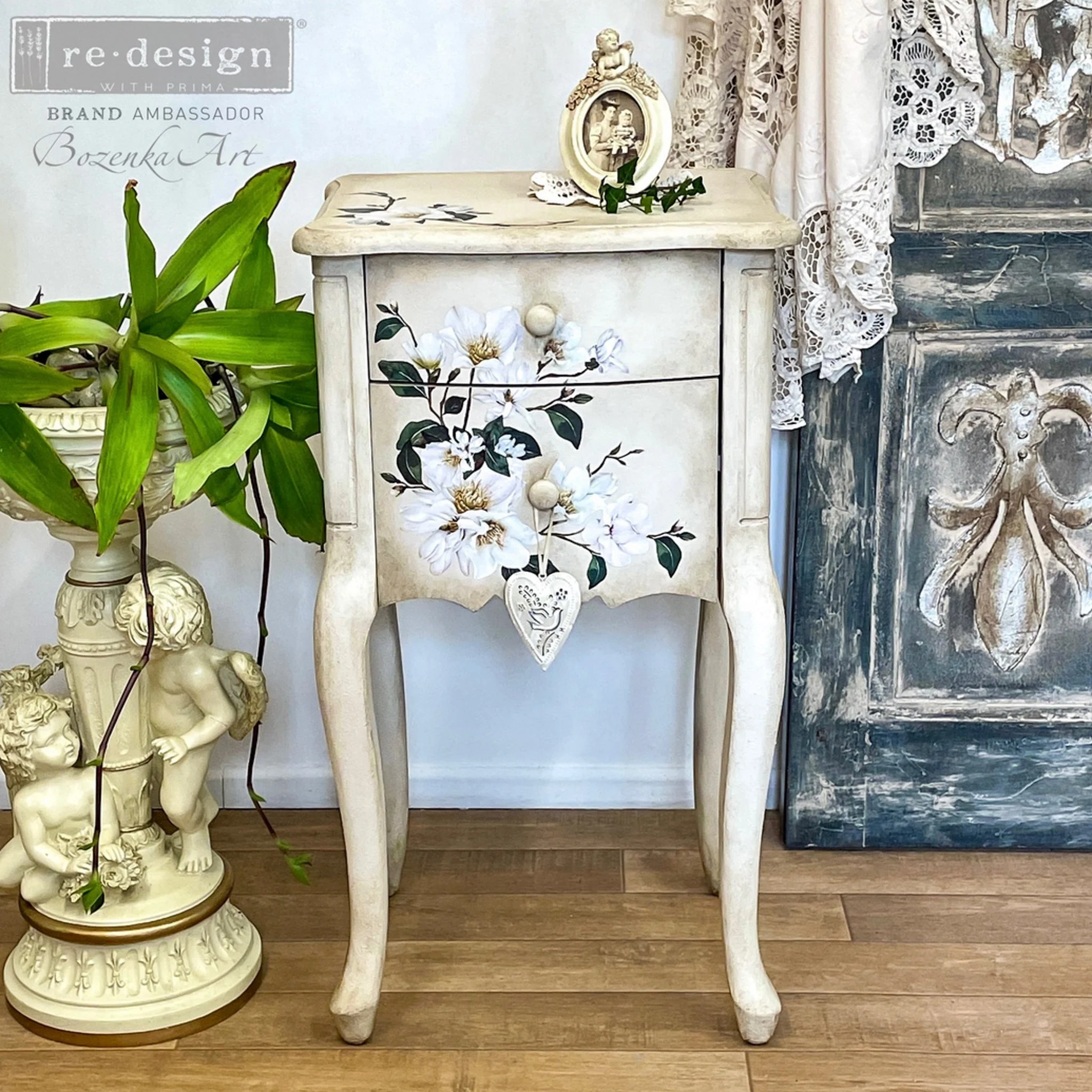 ReDesign with Prima - White Magnolia Furniture Transfers (3 Sheets, 6x12 Each) - Image 11