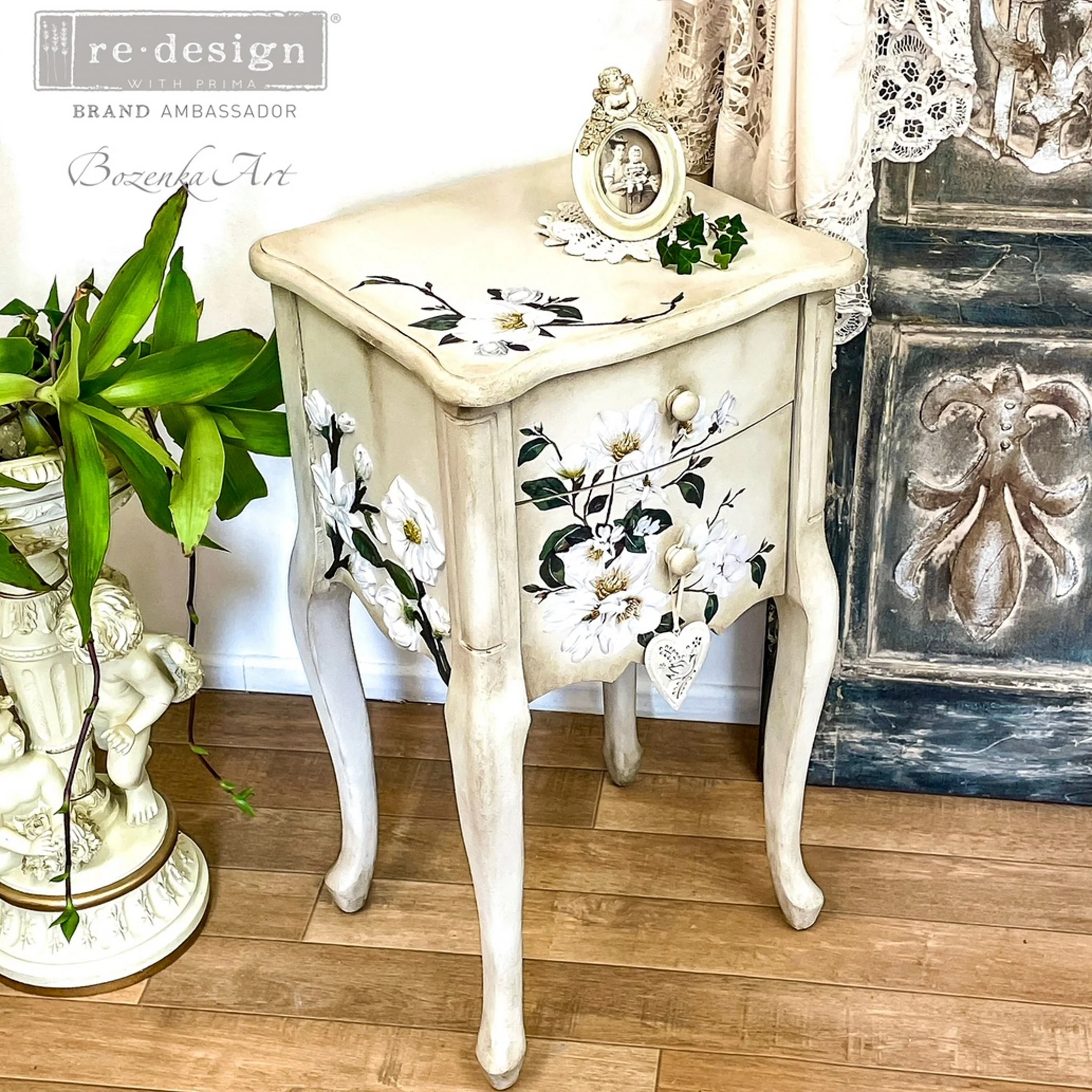 ReDesign with Prima - White Magnolia Furniture Transfers (3 Sheets, 6x12 Each) - Image 12