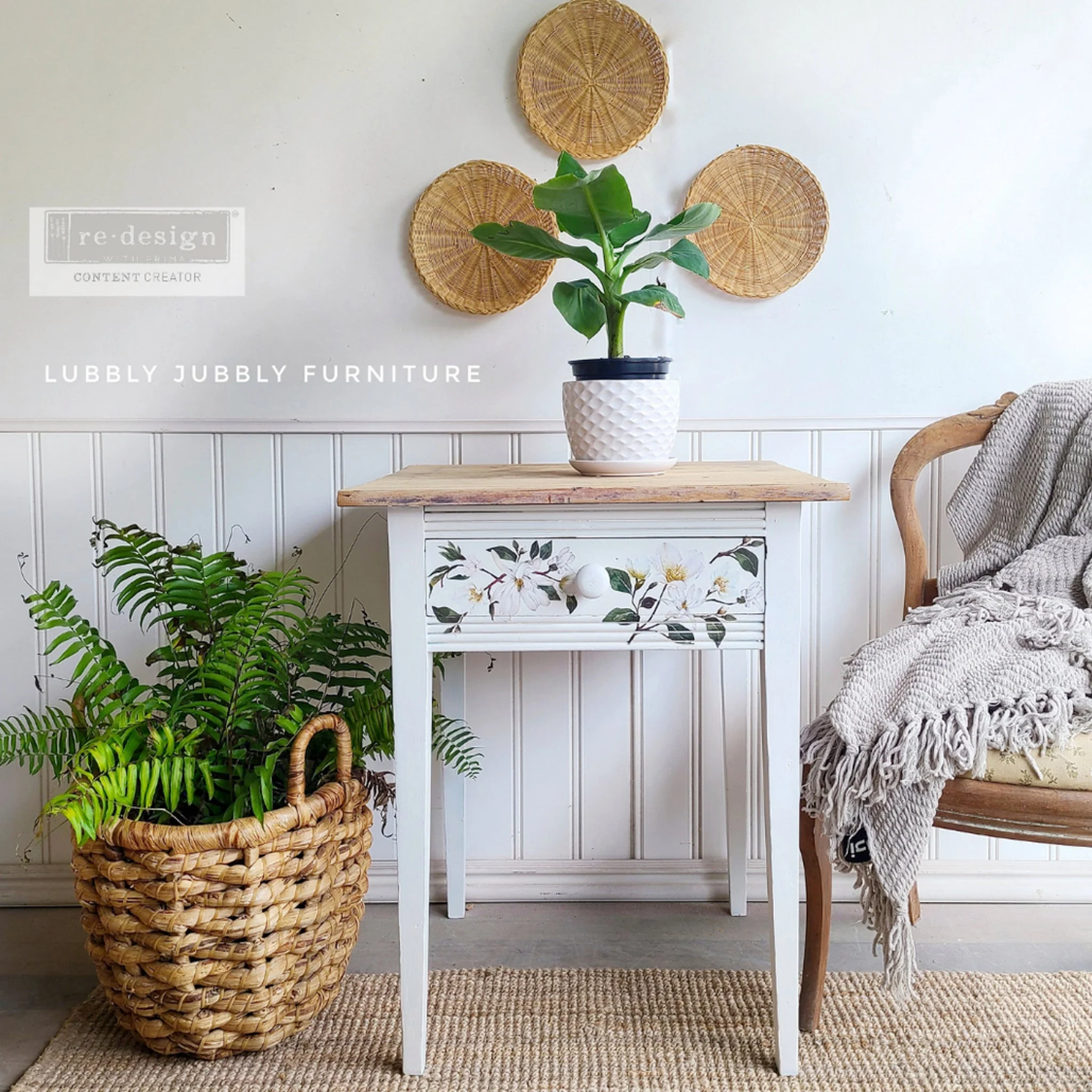 ReDesign with Prima - White Magnolia Furniture Transfers (3 Sheets, 6x12 Each) - Image 9