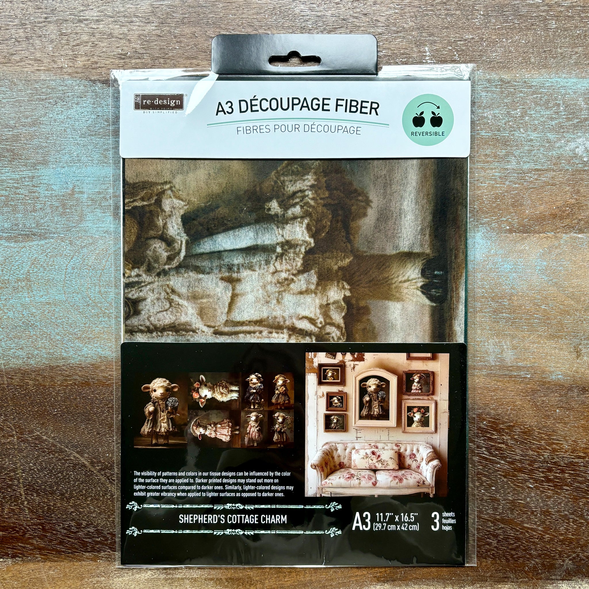 ReDesign with Prima Exclusive - Shepherds Cottage Charm Decoupage Papers (3 Sheets, A3 Each) - Image 7