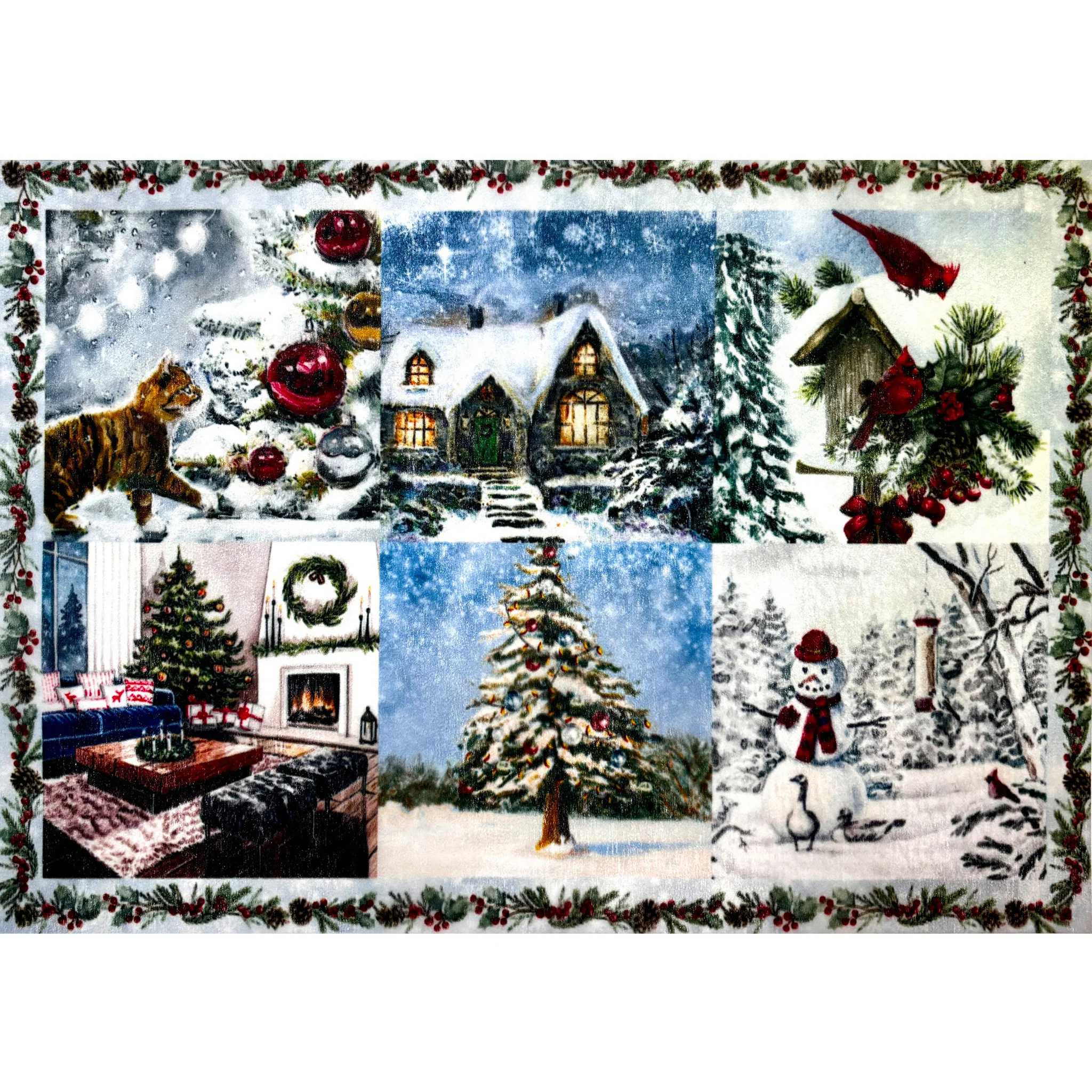 ReDesign with Prima - Snowfall Splendor Decoupage Papers (3 Sheets, A3 Each) - Image 3