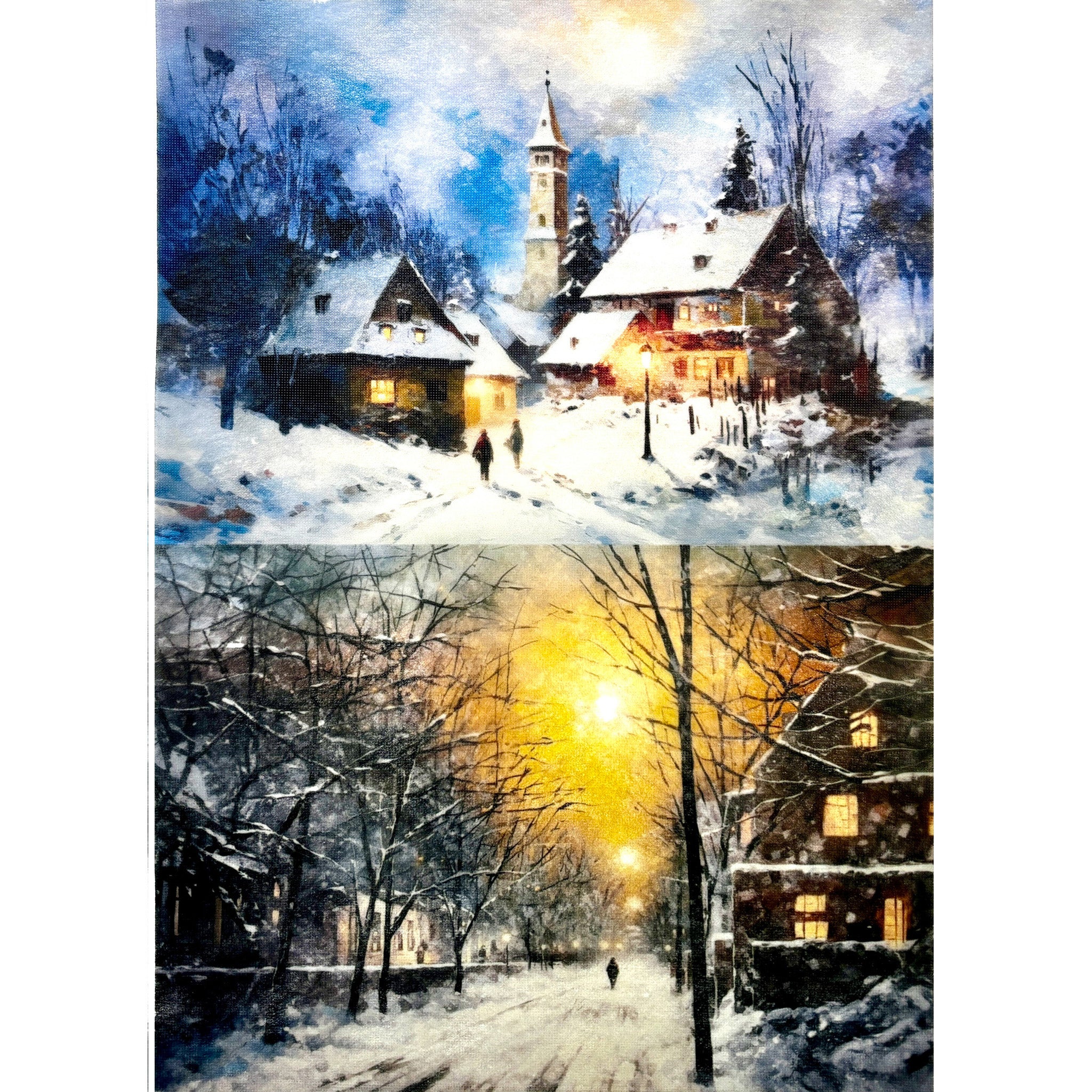 ReDesign with Prima - Snowy Twilight Decoupage Papers (3 Sheets, A3 Each) - Image 5