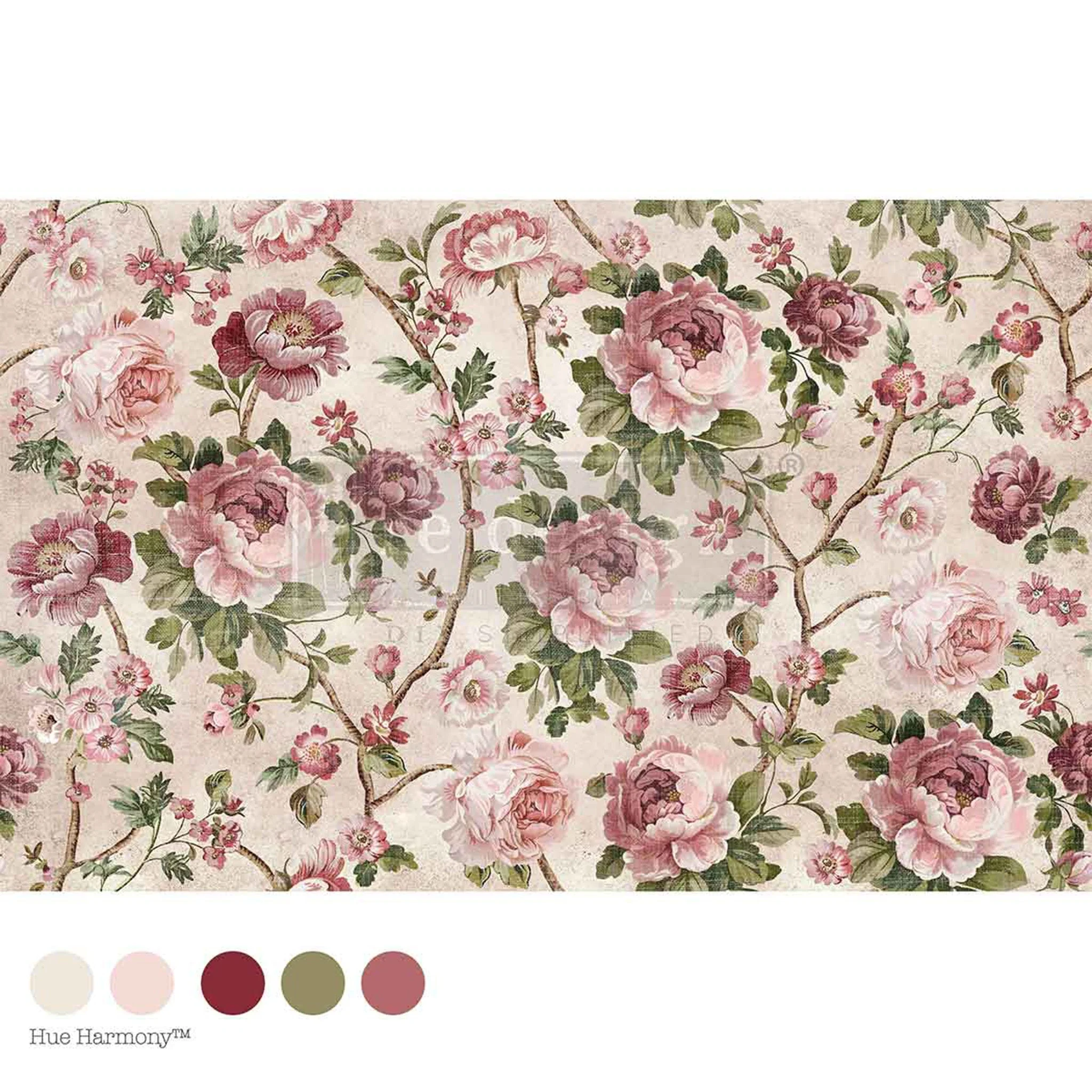 ReDesign with Prima – Timeless Blooms by KACHA Decoupage Paper (19.5x30 Size) - Image 6