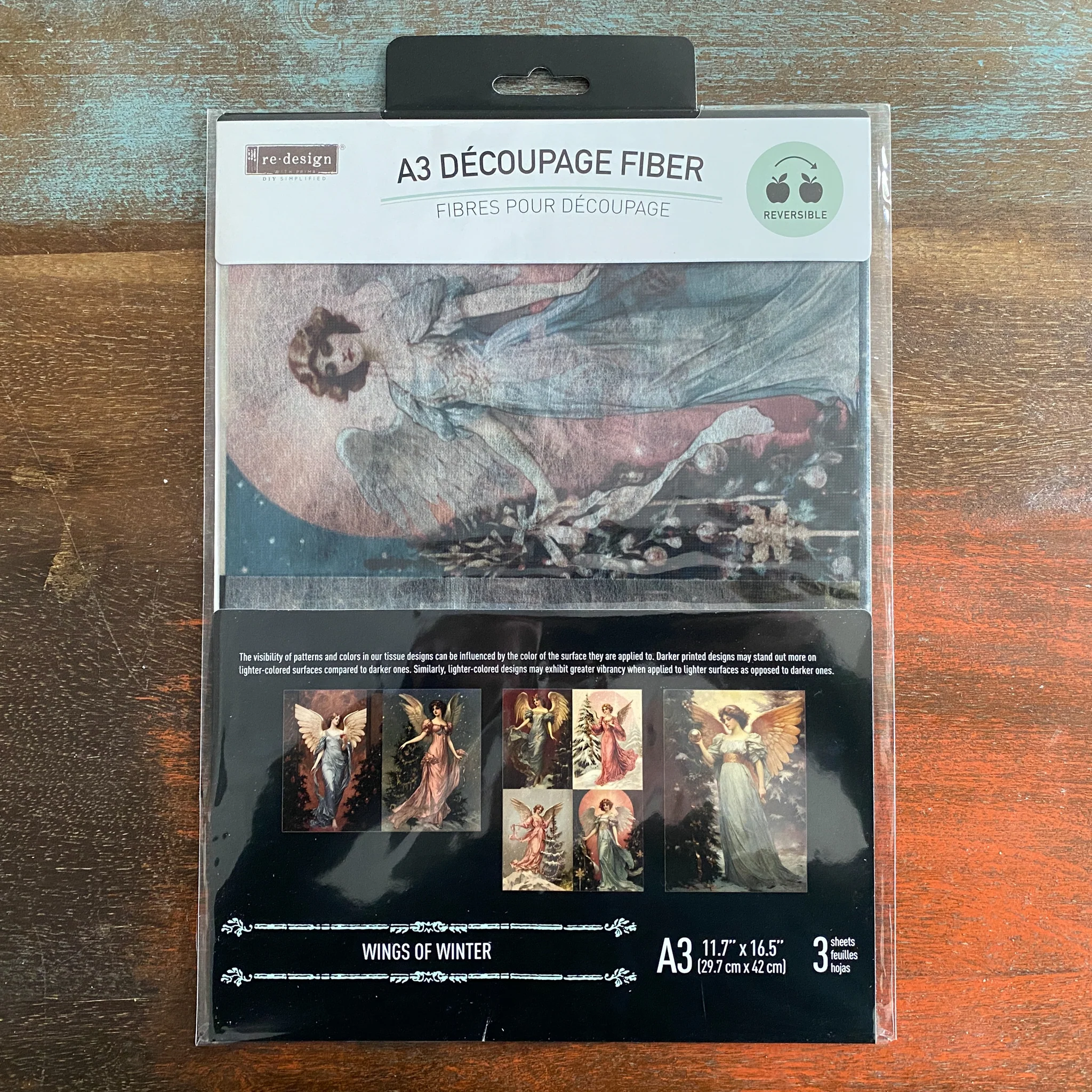 ReDesign with Prima - Wings of Winter Decoupage Papers (3 Sheets, A3 Each) - Image 7