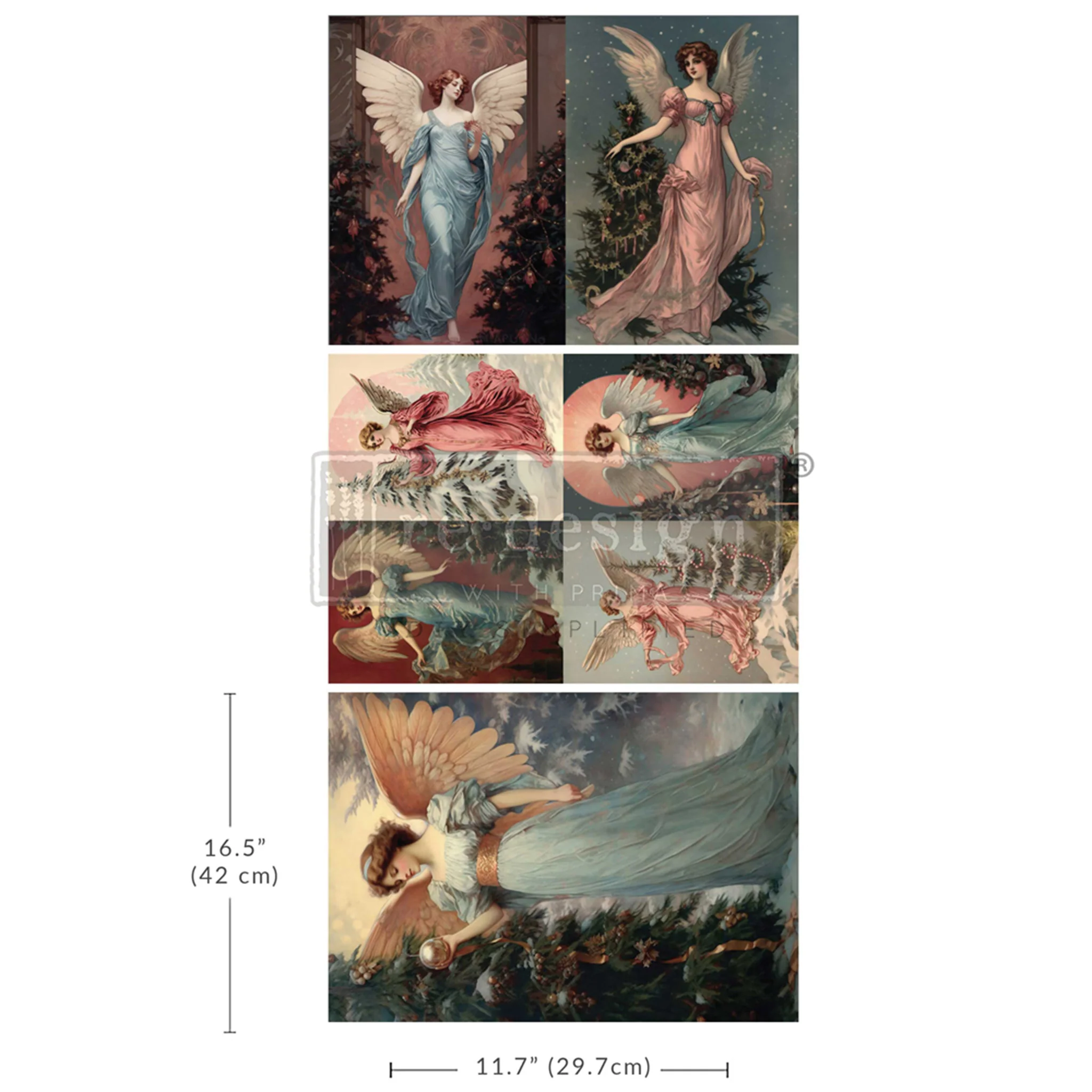 ReDesign with Prima - Wings of Winter Decoupage Papers (3 Sheets, A3 Each) - Image 8