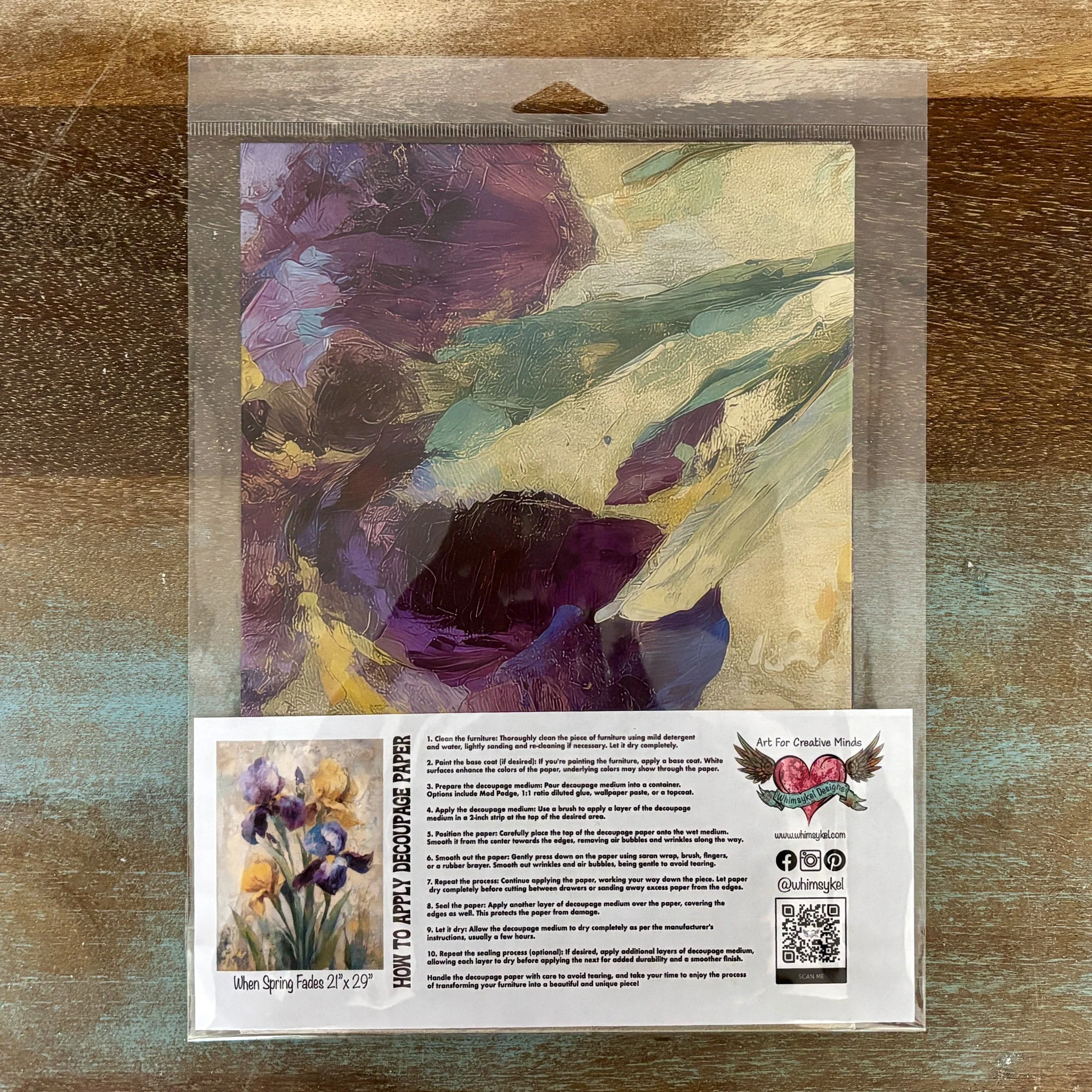 Whimsykel - When Spring Fades Decoupage Paper (14x20 & 21x29 Sizes) - Image 5